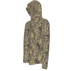 SunShield Sunscreen Hoodie With Thumb Holes LS (PRAIRIE MARSH)