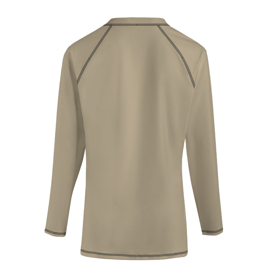 Evolve Raglan Long Sleeve - Compression Fit (KHAKI)