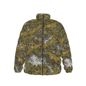 All-Over Print Unisex Stand collar slim down jacket