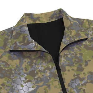 All-Over Print Unisex Stand Collar Black Lining Jacket