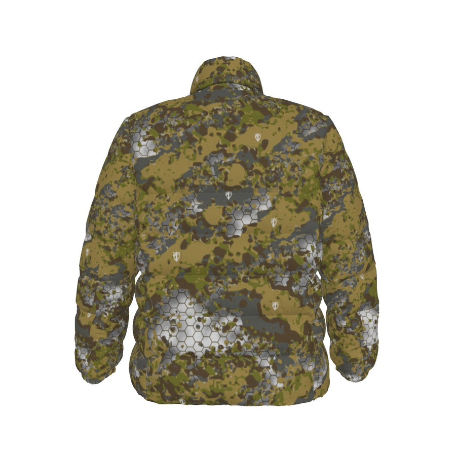 All-Over Print Unisex Stand collar slim down jacket