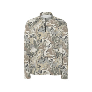 Zuni 1/4 Zip Mid-Layer Pull Over (GREY GHOST)