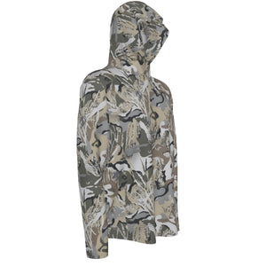 SunShield Sunscreen Hoodie With Thumb Holes LS (Grey Ghost)